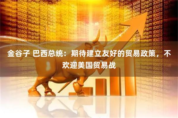 金谷子 巴西总统：期待建立友好的贸易政策，不欢迎美国贸易战