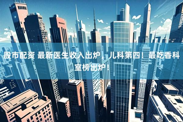 股市配资 最新医生收入出炉，儿科第四！最吃香科室榜出炉！