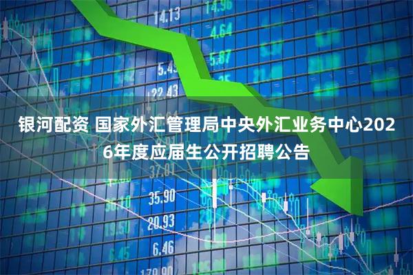 银河配资 国家外汇管理局中央外汇业务中心2026年度应届生公开招聘公告