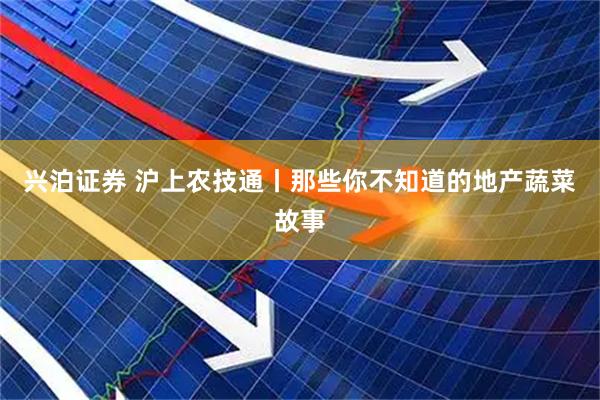 兴泊证券 沪上农技通丨那些你不知道的地产蔬菜故事